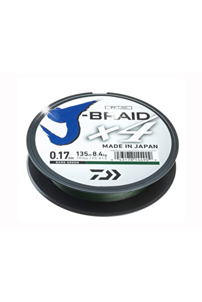 daiwa Plecionka J-Braid X4 0,33mm/270m verde închis