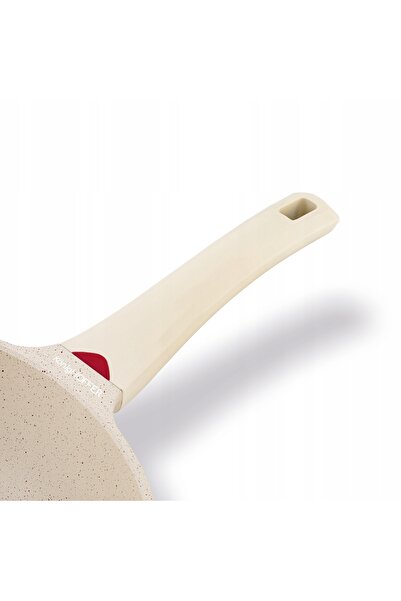 Konighoffer PATELNIA WOK Adâncă Inducție Gaz Capac Creamy Marble 30 cm