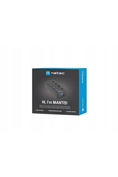 NO BRAND Hub USB Natec 4x USB 3.0 Mantis 2 cu întrerupător + alimentator