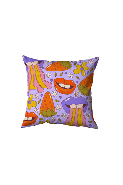 Beramussa Colorful Retro Lips Pillow, Gift
