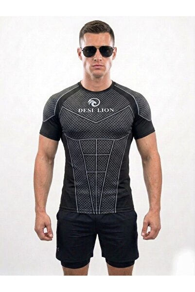 DESI LION Men's Gym T Shirts Quick Dry Cooling Fitness Workout Sports T-Shirt...
