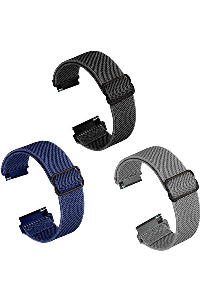 Duomama Adjustable Nylon Solo Loop Watch Bands for Men - Compatible with 22mm...