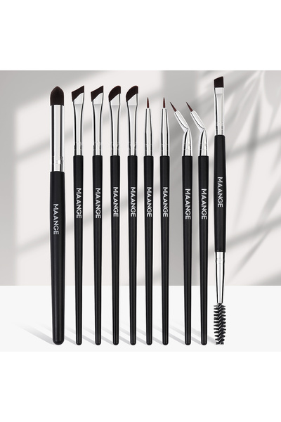Choice Black MAANGE 10pcs Eye Makeup Brush Set Eye shadow Brush Eyeliner Brus...