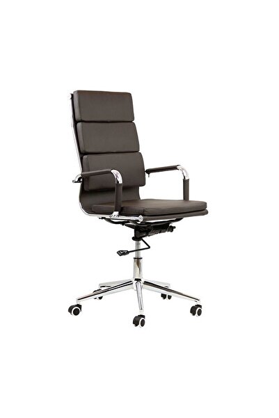 OEM Scaun directorial OFF 808, piele ecologica, mecanism de balans, baza meta...