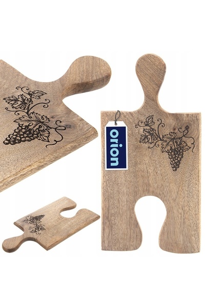 Orionis Placă de tăiat și servit gustări, aperitive, din lemn, ORION 29,5x15cm