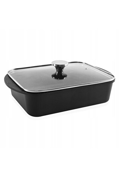 Orionis Oală de granit cu capac pentru gătit BRYTFANKA 35X22,5CM 4,4L