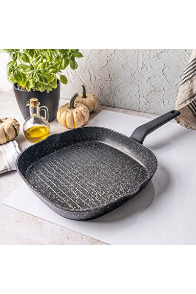 Klausberg Tigaie grill cu strat de marmură 28x28cm pentru inducție și gaz KB-...