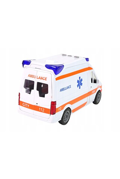 LeanToys Mașină interactivă de ambulanță cu lumini și sunete
