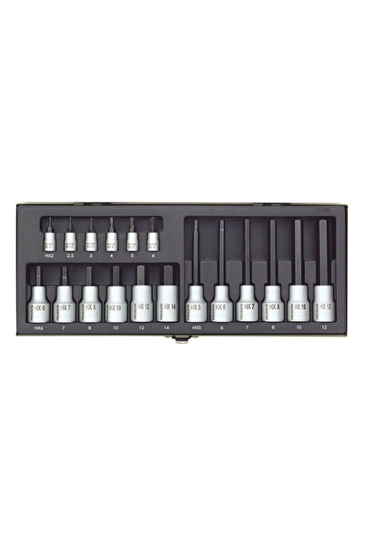 Proxxon 23100 1/4-1/2 Set de 18 piese de chei tubulare Allen