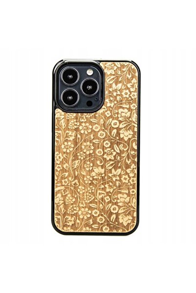 BewooDesign Husă din lemn pentru iPhone 13 Pro FLORI DE PĂDURE ANIEGRE