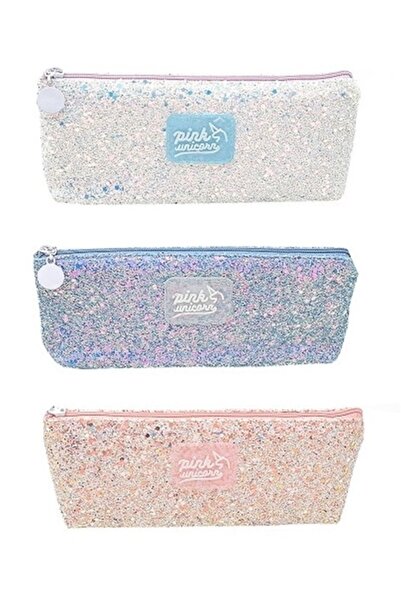 S COOL Penar borseta, glitter, Pink Unicorn, diverse culori, S-Cool