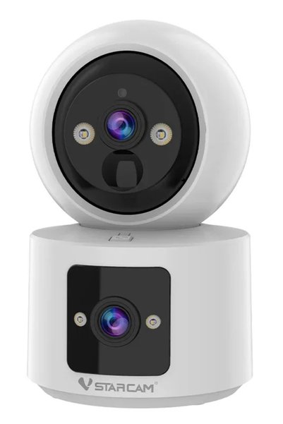 Vstarcam έξυπνη κάμερα CB90DR, 2MP, διπλός φακός, WiFi, PTZ, SD, εφεδρική μπα...