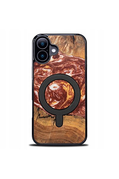 BewooDesign Husă Bewood Unique pentru iPhone 16 Plus - Planete - Marte cu Mag...