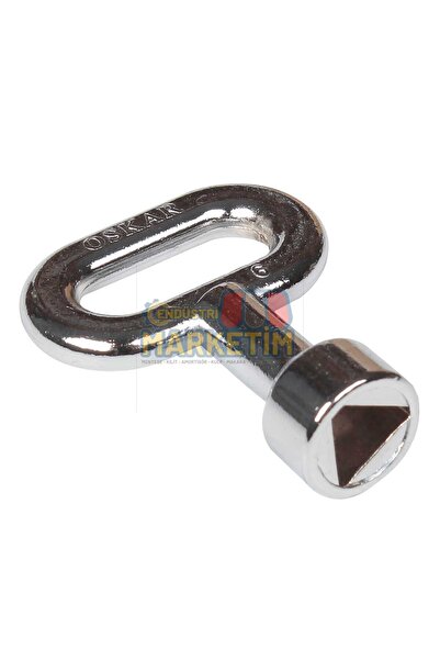 ENDÜSTRİ MARKET KÜÇÜK BOY 9 MM ÜÇGEN ANAHTAR - KROM KAPLAMA
