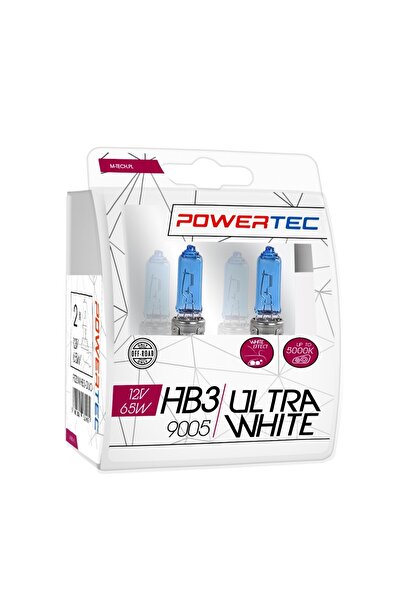M-TECH Bec halogen 2 buc. HB3 Ultra Alb 12V max. 55W barwa albă PTZUW