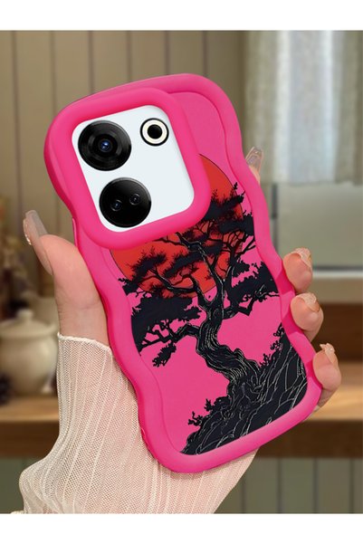 Hontinga Tecno Camon 20 Pro 4g Compatible Case Camera Protector Red Silicone ...