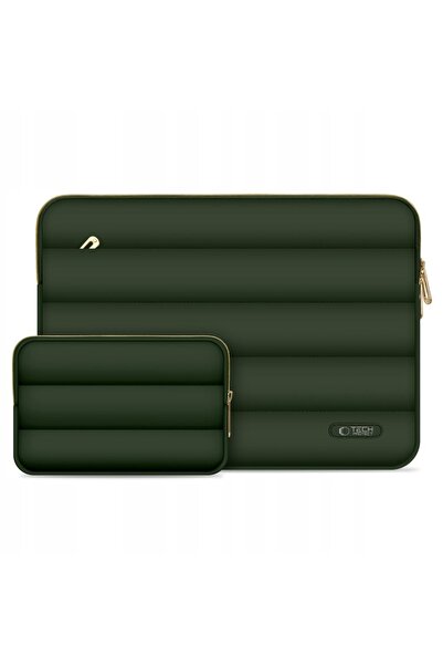 NO BRAND Husă laptop TECH-PROTECT Puffy 13-14 inch Verde închis