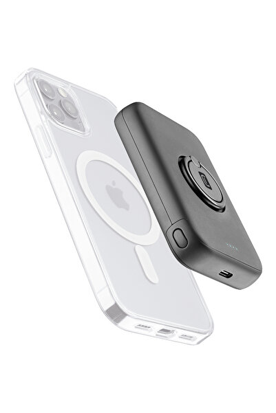 Cellularline Powerbank inductiv Ring Mag 5000mAh 7.5W Negru