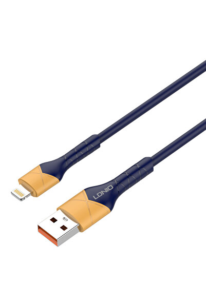 LDNIO Καλώδιο Lightning σε USB LS801, 30W, 1μ, μπλε