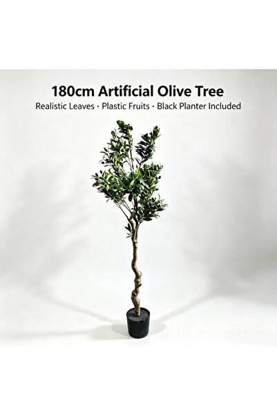 Yallabena 180cm artificial olive tree, DIY adjustable branches, realistic art...