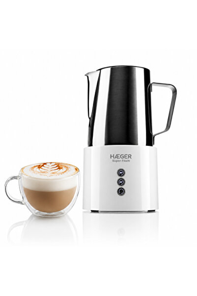 HAEGER Spumator de lapte 3-în-1 SUPER SPUMĂ, Putere 600W, Capacitate 250ml sp...