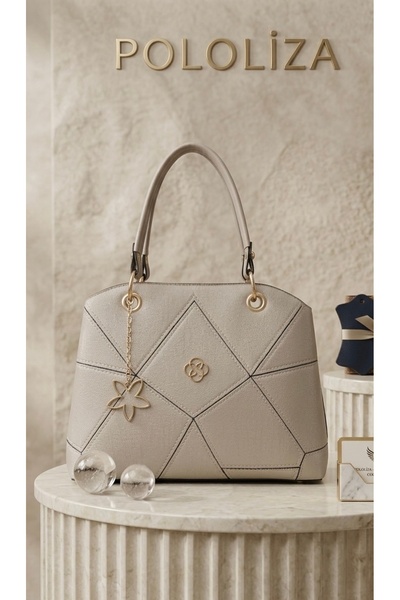 pololiza Mother Women's Geometric Embroidered Hand and Shoulder Bag with 2 Co...