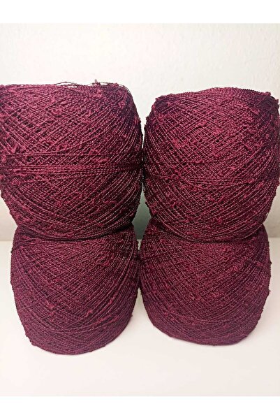 kartopya Bordo Renkli Böcek Örgü İpi 400 Gr(4x100 Gr)