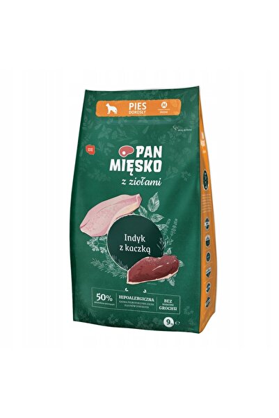 NO BRAND Hrana pentru caini PAN MIĘSKO Peru cu rață și ierburi M 20 kg
