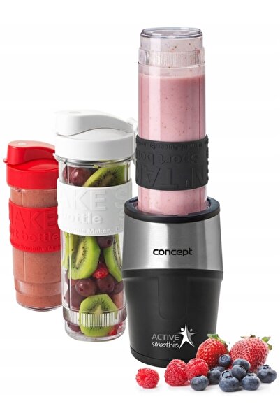 NO BRAND Blender de vase CONCEPT SM-3385 Smoothie Maker Negru + 2 bidone