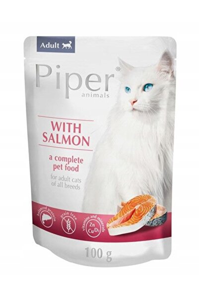 NO BRAND Hrana pentru pisici PIPER Animals Somon 100 g