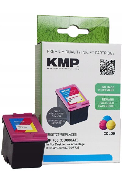 NO BRAND Cerneală KMP pentru HP 703 CD888AE Colorată 0703,703K