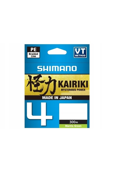 Shimano Plecionka Kairiki 4 0.215 mm /300 m Verde