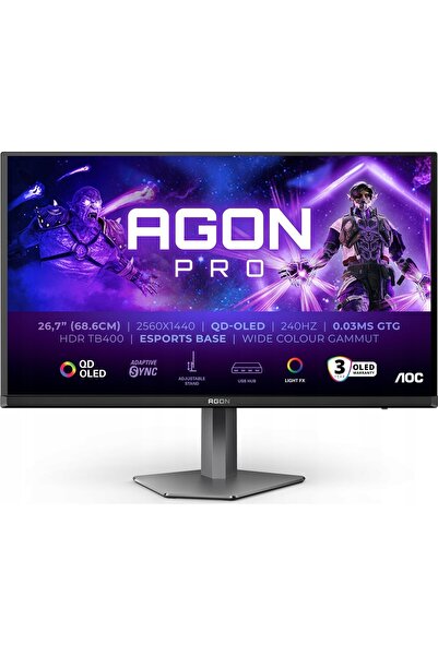 NO BRAND Monitor AOC Agon Pro AG276QZD2 26.7 2560x1440px 240Hz 0.03 ms