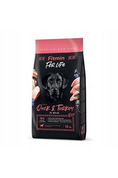 NO BRAND Hrana pentru caini FITMIN For Life Peru cu rață 12 kg