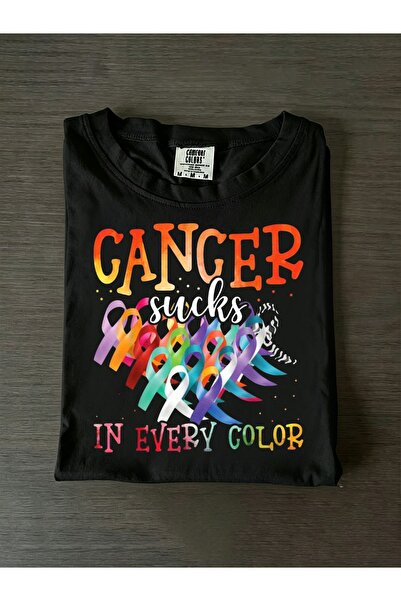 En22 Men's T-shirtCancer Sucks in Every Color Fighter Fight Cancer T-Shirt Bo...