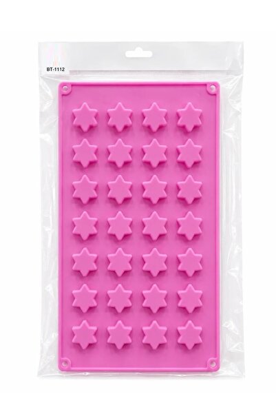 Adana Pasta Malzemeleri Bt-1112 Star Silicone Mold 3.5 cm Star Size 28 Pieces...