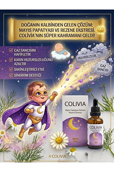 Demy Pharma Colivia Mayıs Papatyası ve Rezene Ekstresi Damla 50 Ml