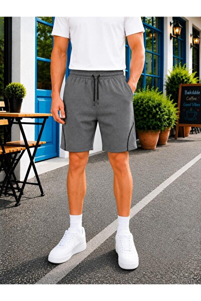 WAFRA Men's Combed Cotton Shorts with Front Piping
