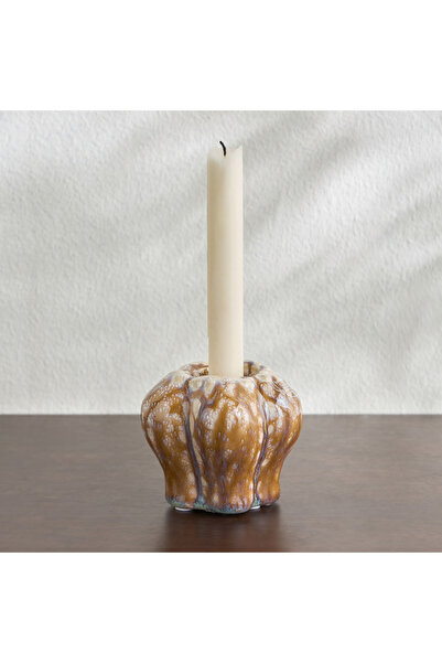 Generic Dara Glazed Tealight Candleholder - 8 cm