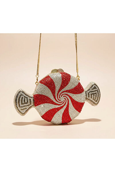 Svarn Atelier Candy Swirl Crystal Clutch Crystal Clutch Bag Rhinestone Bag