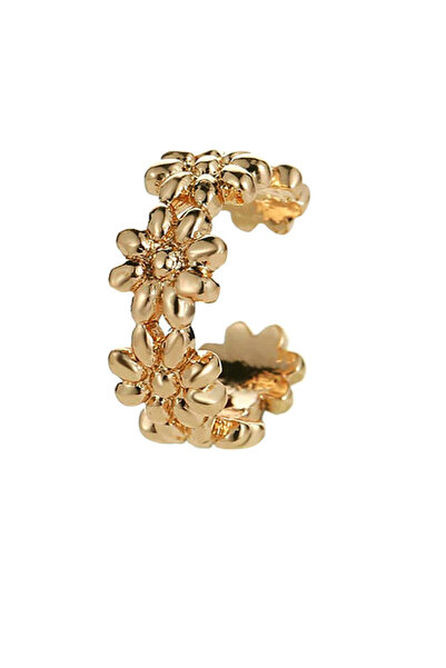 VeeShop Ear cuff earring, narrow crown with flowers