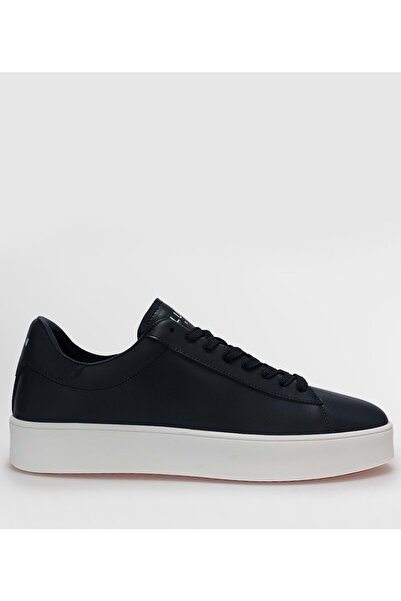Lufian 111230254 Anton Sneaker Men's Leather Shoes Dark Blue