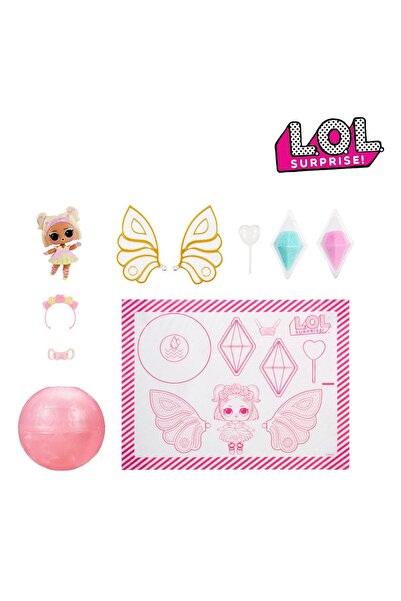 MGA LOL Surprise! Cutie surpriză cu păpușă zână - Minge roz, aripi și multe a...