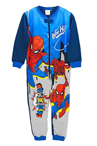 Marvel Spider-Man Classics Спайдър-Мен тъмносин гащеризон-пижама за 3-8 годин...