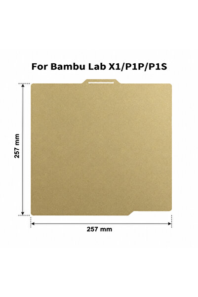 Birfigurum Bambu Lab X1/P1P/P1S PEI Manyetik Tabla 257x257xmm