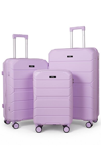 Vittag 3-Piece Luggage Set, Polypropylene Material, Lightweight, TSA Lock, 36...