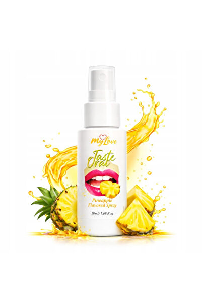 mylove Spray oral cu aromă de ananas, pentru sex oral, textură nelipicioasă, aromă de ananas, 50 ml