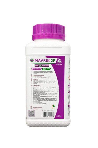 Adama Insecticid Mavrik 2F – Capsuni, Cartof, Floarea-Soarelui, Grau, Mar, Pi...