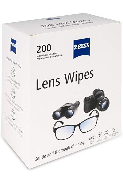 ZEISS Șervețele de curățare pre-umezite pentru lentile, ochelari și ecrane, 2...