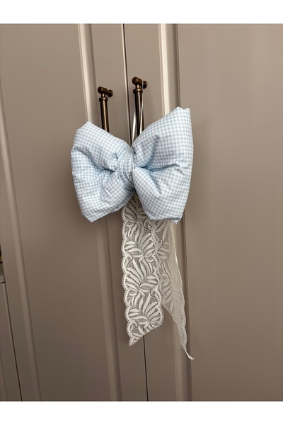 ToffyStore Blue Floral Lace Detail Fiber Filling Cloth